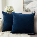 Colored Velvet Decorative Square Pillow Cases